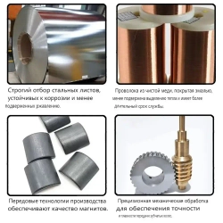 RS550 DC 21V 14 зубьев (8,2*6,8 мм) 25000RPM Электрический микромотор с для перезаряжаемой ручной пилы / электрической дрели