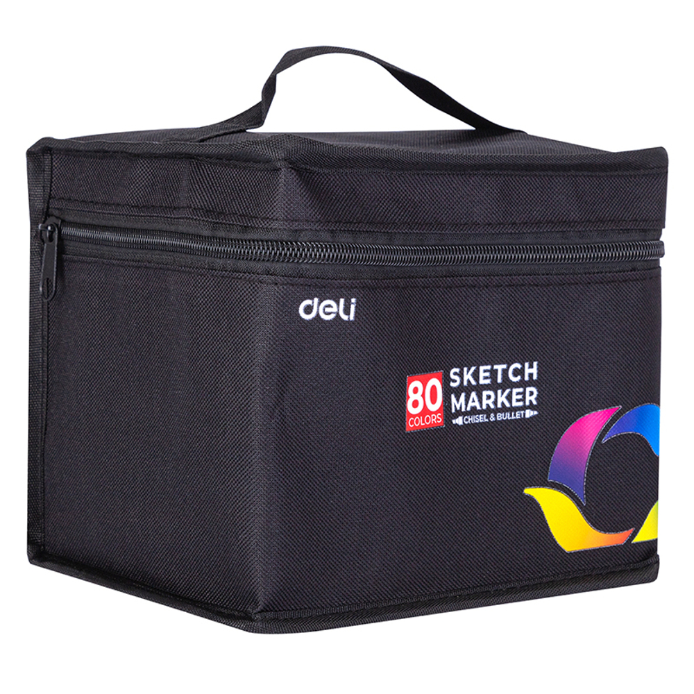 Набор маркеров для скетчинга DELI, двухсторонний 1/6 мм, 40 цветов