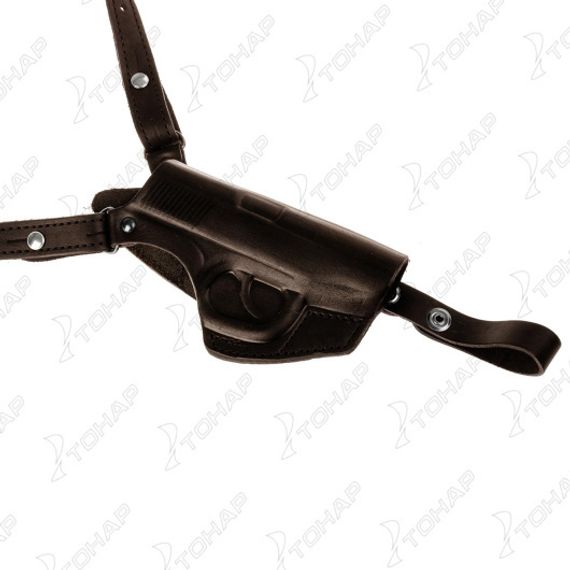 Кобура операт. под ПМ вертик. с запасной обоймой ПМ коричневая (HS-ОК-1-Нк) Helios