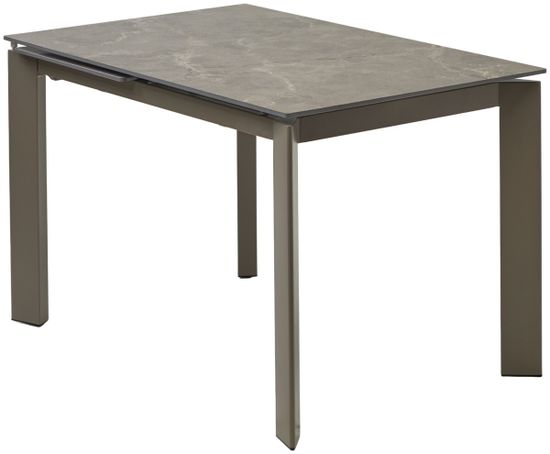 Стол CORNER 120 MATT LATTE STONE SOLID CERAMIC / TAUPE