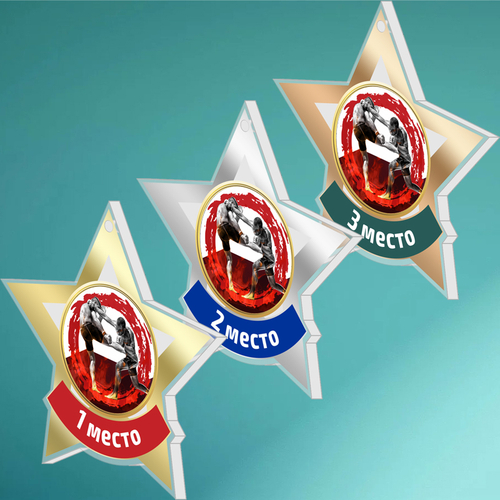 Акриловая медаль ММА 1729