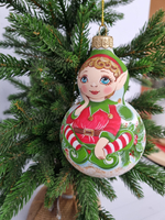 Эльф стеклянная игрушка
