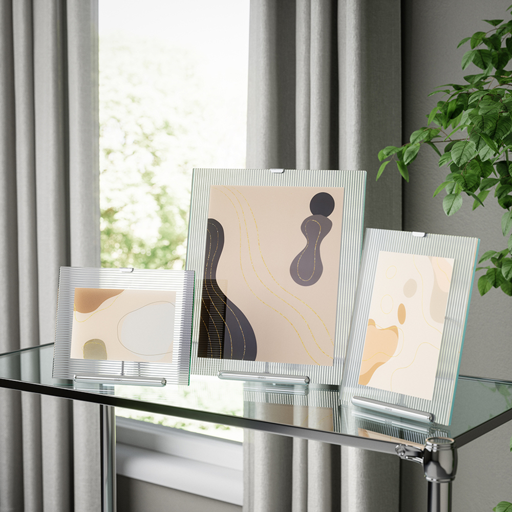 Фоторамка flute, 20х23 см, хром