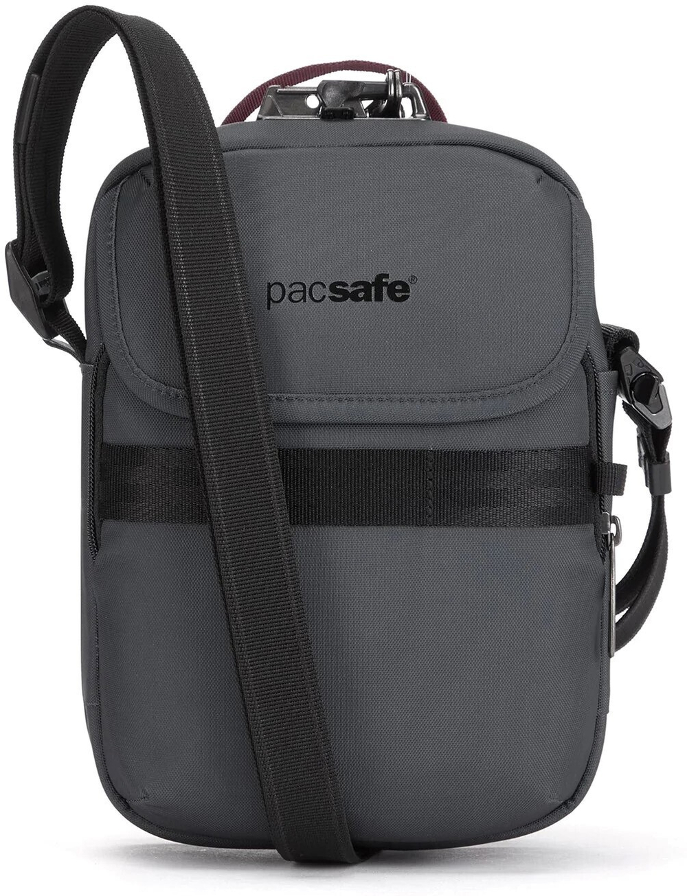 Сумка антивор Pacsafe Metrosafe X compact crossbody, серый, 3 л.