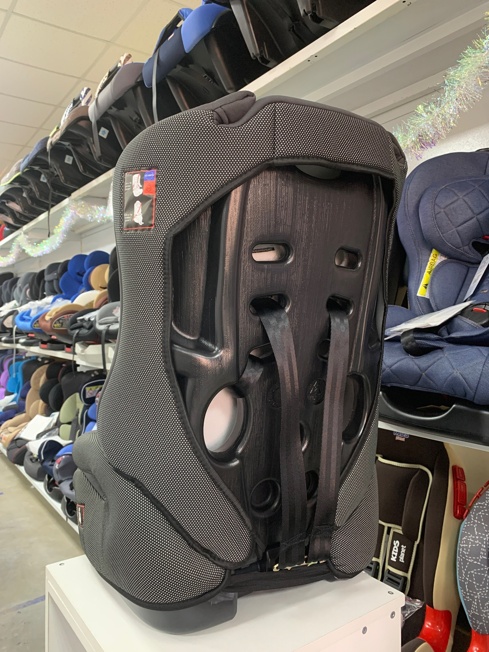 Автокресло 513 RF (Teddy Bear) ПК (01. GREY+BLACK DOT)