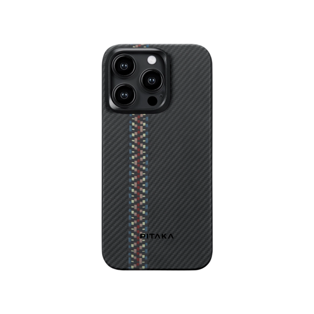 Чехол Pitaka Fusion Weaving MagEZ Case 4 для iPhone 15 Pro Max Rhapsody