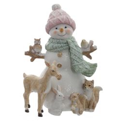 GAEM Фигурка декоративная "Снеговик", L12 W10 H16 см, 2в.