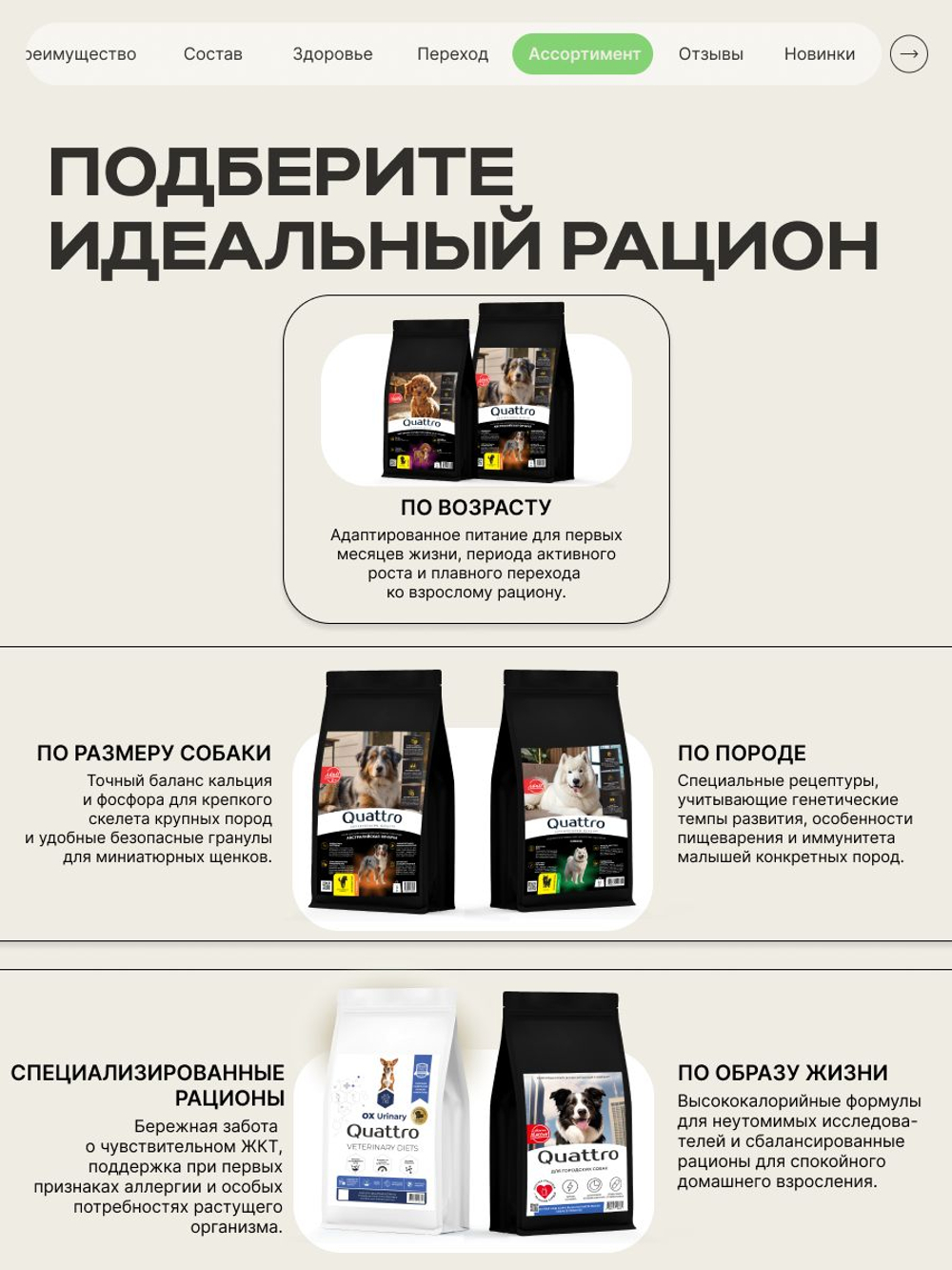 Quattro корм для щенков породы Французский бульдог, с ягненком, 6 кг, QUATTRO