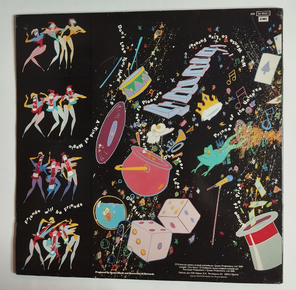 Винтажная виниловая пластинка LP Queen A Kind Of Magic (Spain 1986)