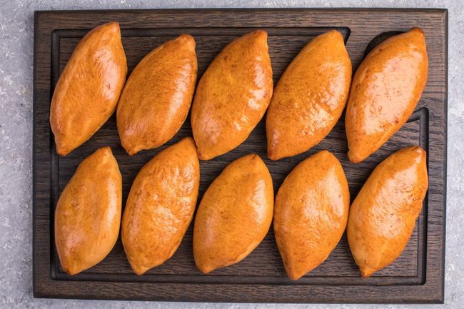 Мини пирожки с капустой, 10 шт.