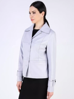 Кожаная куртка демисезонная пиджак