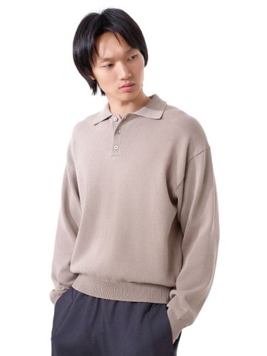 Бежевый джемпер-поло Senseera