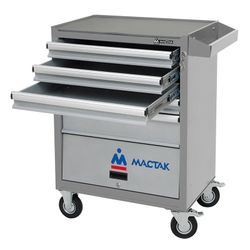 МАСТАК (522-05581MG) Тележка инструментальная серии «ОПТИМА», 5 ящиков и отсек, серая