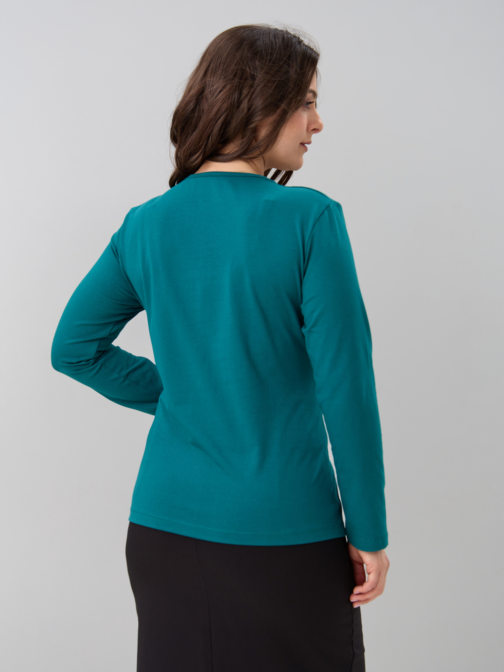 Лонгслив ЛНкл-080/изумруд