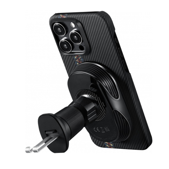 Автомобильный держатель с беспроводной зарядкой Pitaka MagEZ Car Mount Pro 2 (CM2402N)