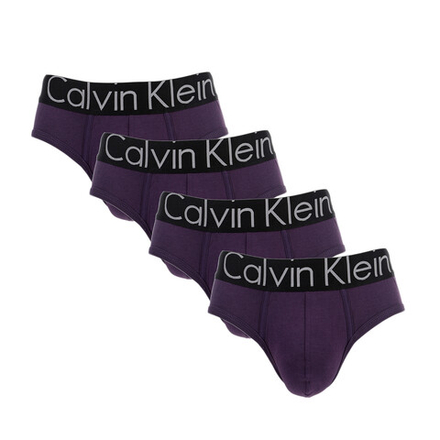Мужские трусы брифы фиолетовые набор 4 в1 Calvin Klein CK52456