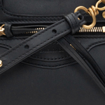 Balenciaga Calfskin One Shoulder Clutch Mini Women"s Black