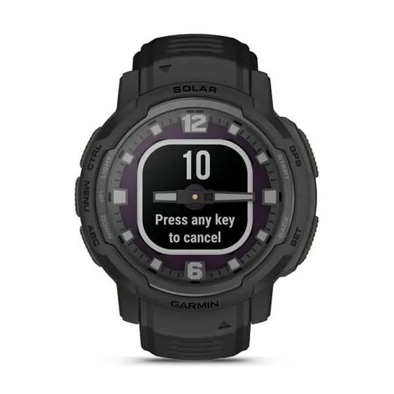 Умные часы Garmin INSTINCT CROSSOVER SOLAR - Tactical Edition, черный