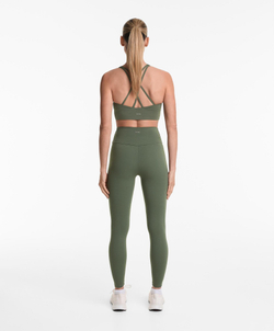 Oysho Спортивный бюстгальтер с бретелями на спине, хаки