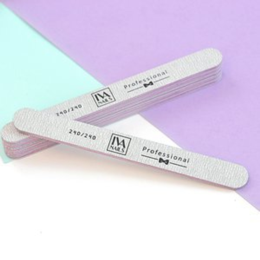 Пилка "Овал" для ногтей 240/240, IVA NAILS