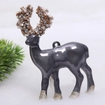 Набор украшений SHINE «Magic deer» 12,5х10,5 см (2 шт.), grey