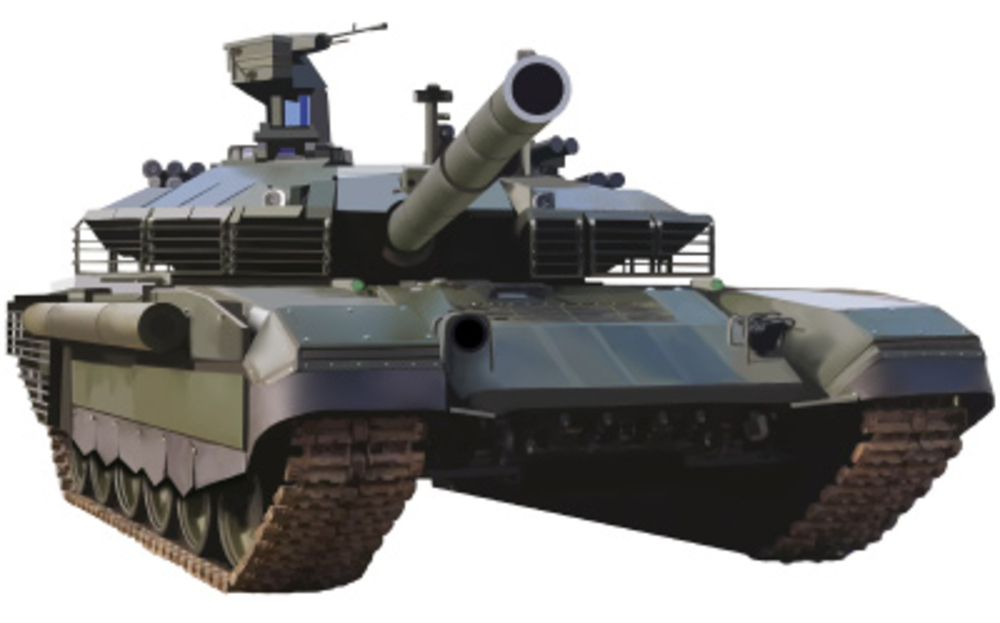 Плакат вырубной А3. Военная техника. Танк Т-90 Проры