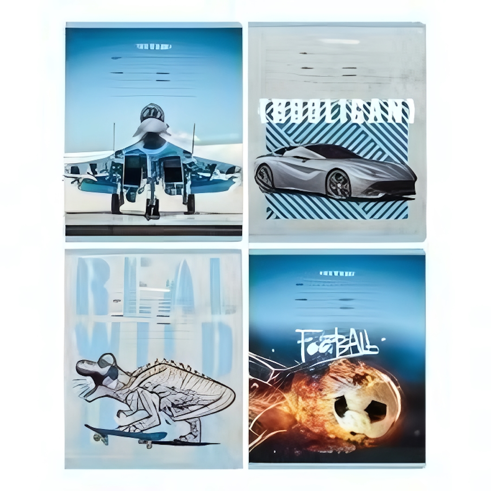 Тетрадь школьная А5 12л косая линия "Men's world" (BG)