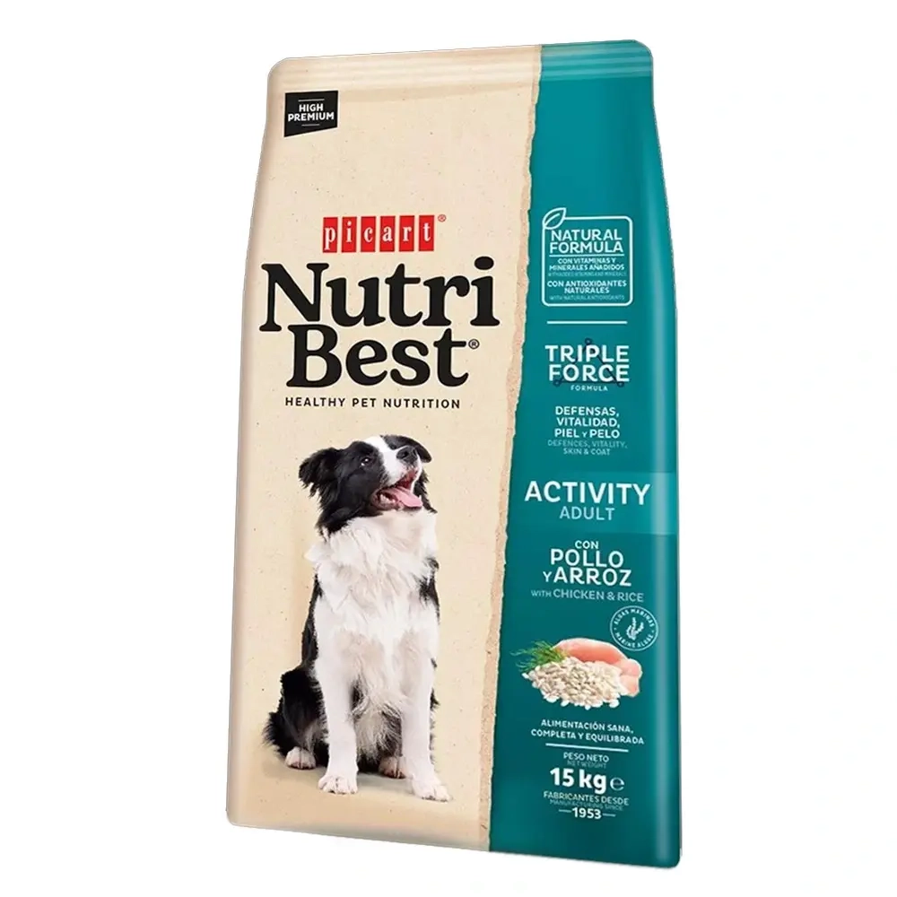Сухой корм Nutri Best Activity Adult Chicken and Rice для активных взрослых собак