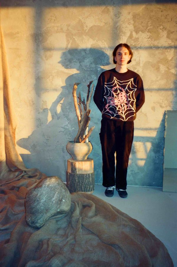 Свитер Паук черный - фото 2