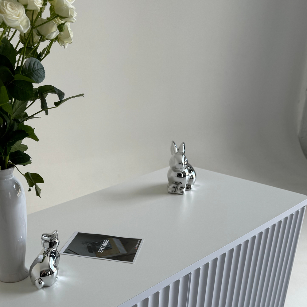 Подвесная тумба под телевизор ROYAL 5028 эко (Белый)