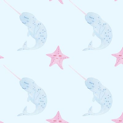 Милые нарвалы и морские звезды