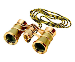 Бинокль театральный Kromatech БТ 3x25, с цепочкой (золотистый) - фото 2