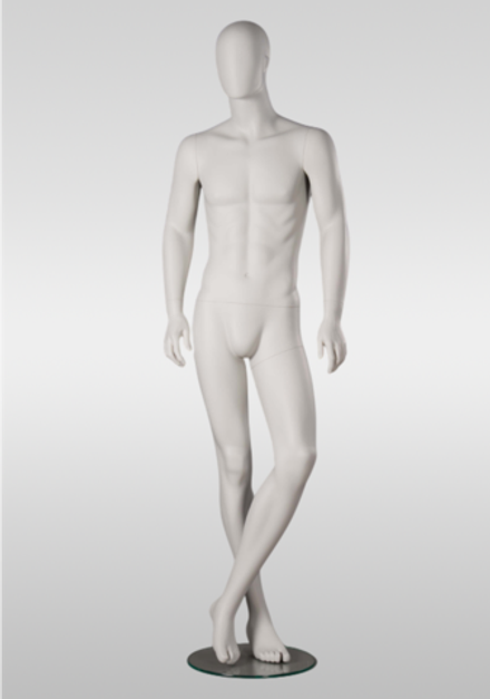 Мужской абстрактный манекен Alex/Белый матовый