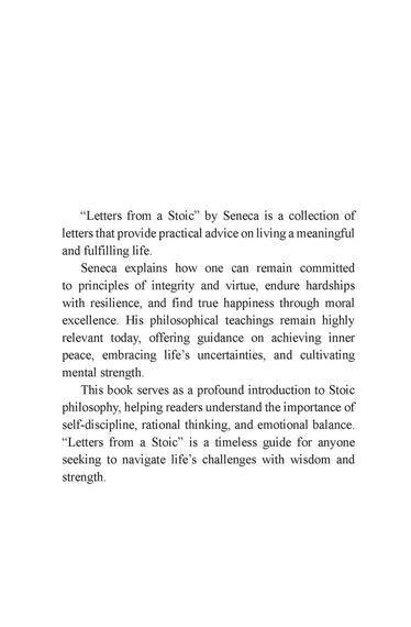 Letters From A Stoic