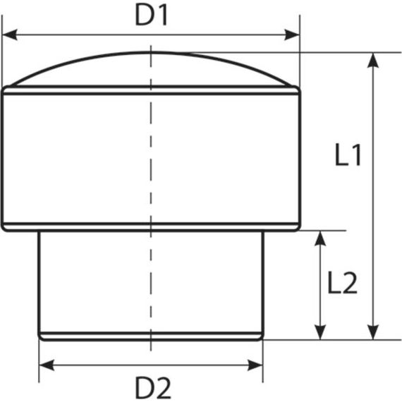 Заглушка TEBO бел. PP-R для коллектора 40 (30/240), арт. 030091431 — (1)