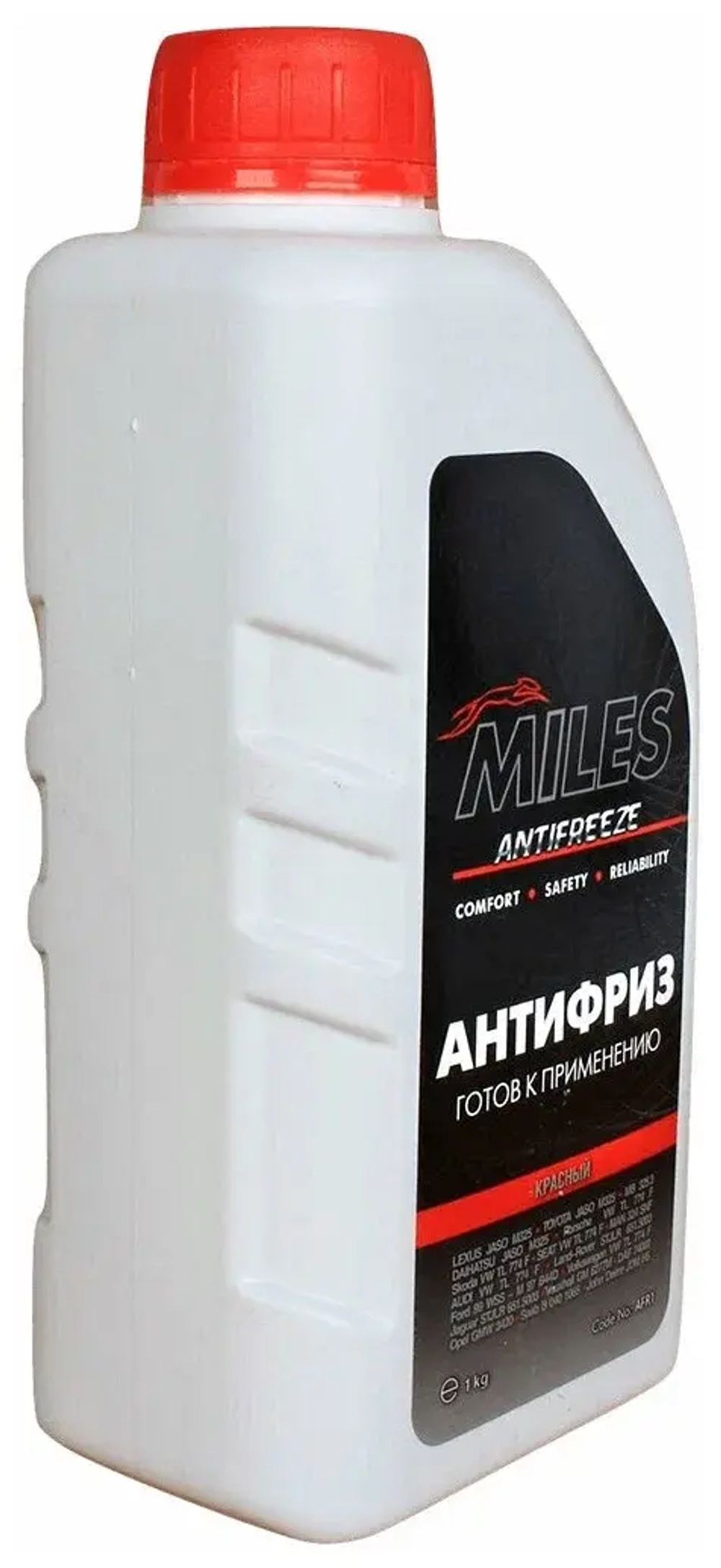 Антифриз MILES красный G12/G12+ готовый 1кг