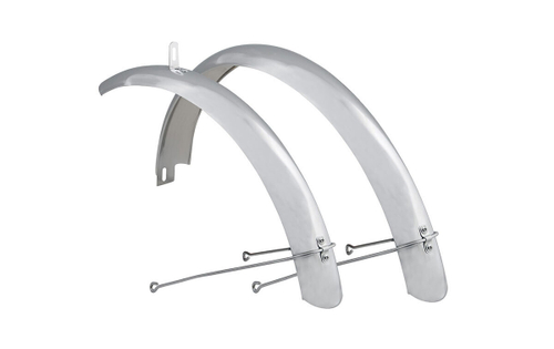 Крылья TRIX 26", комплект переднее/заднее, металлические, с "усами", хром HD-5