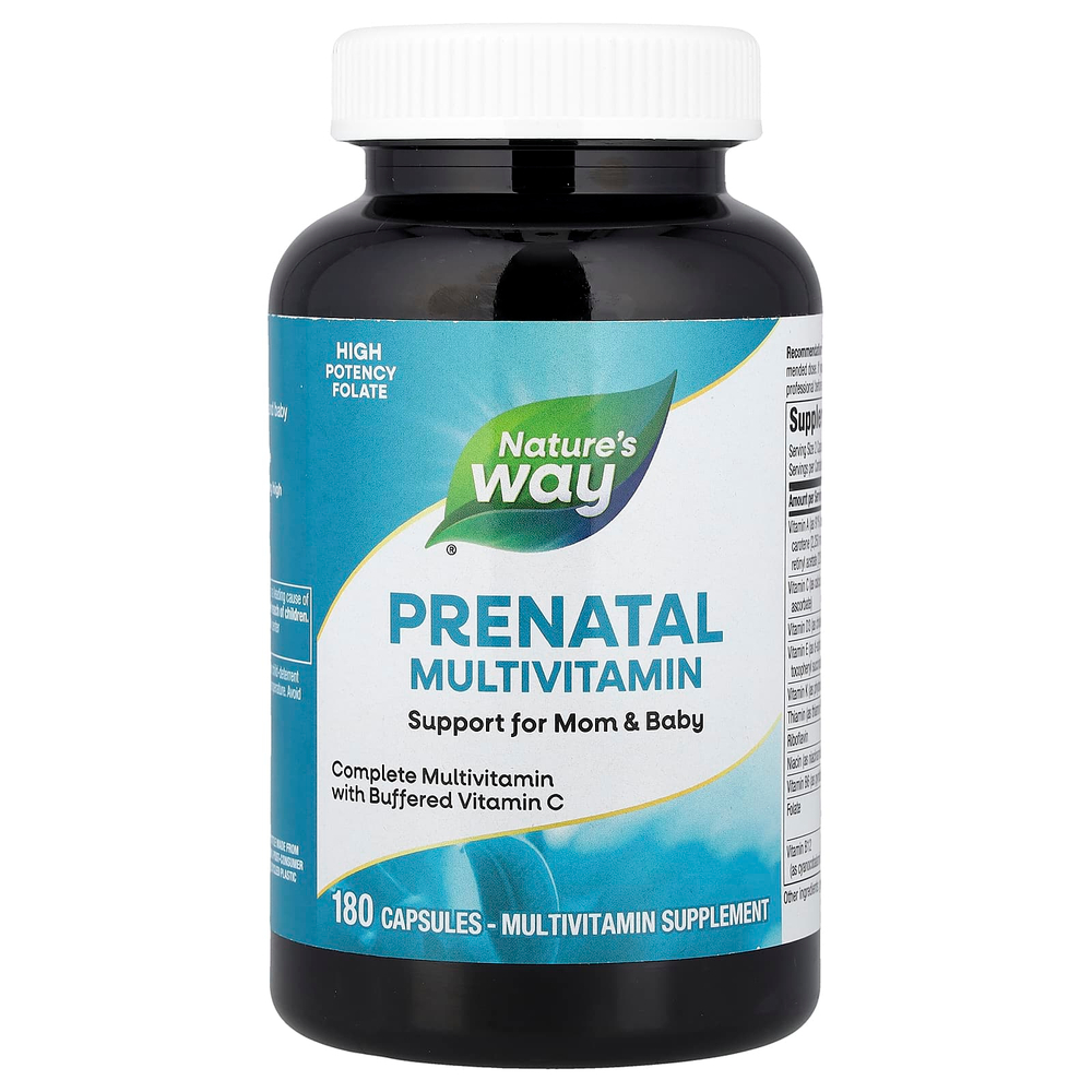 Nature's Way, пренатальные мультивитамины, 180 капсул