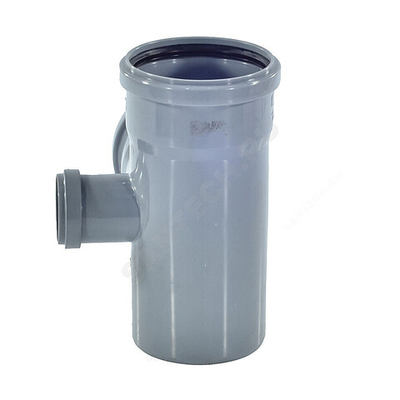 Крестовина PP-H 2-плоскостная правая серая Дн 110х110х50х87гр б/нап в/к RTP (РосТурПласт) 36541