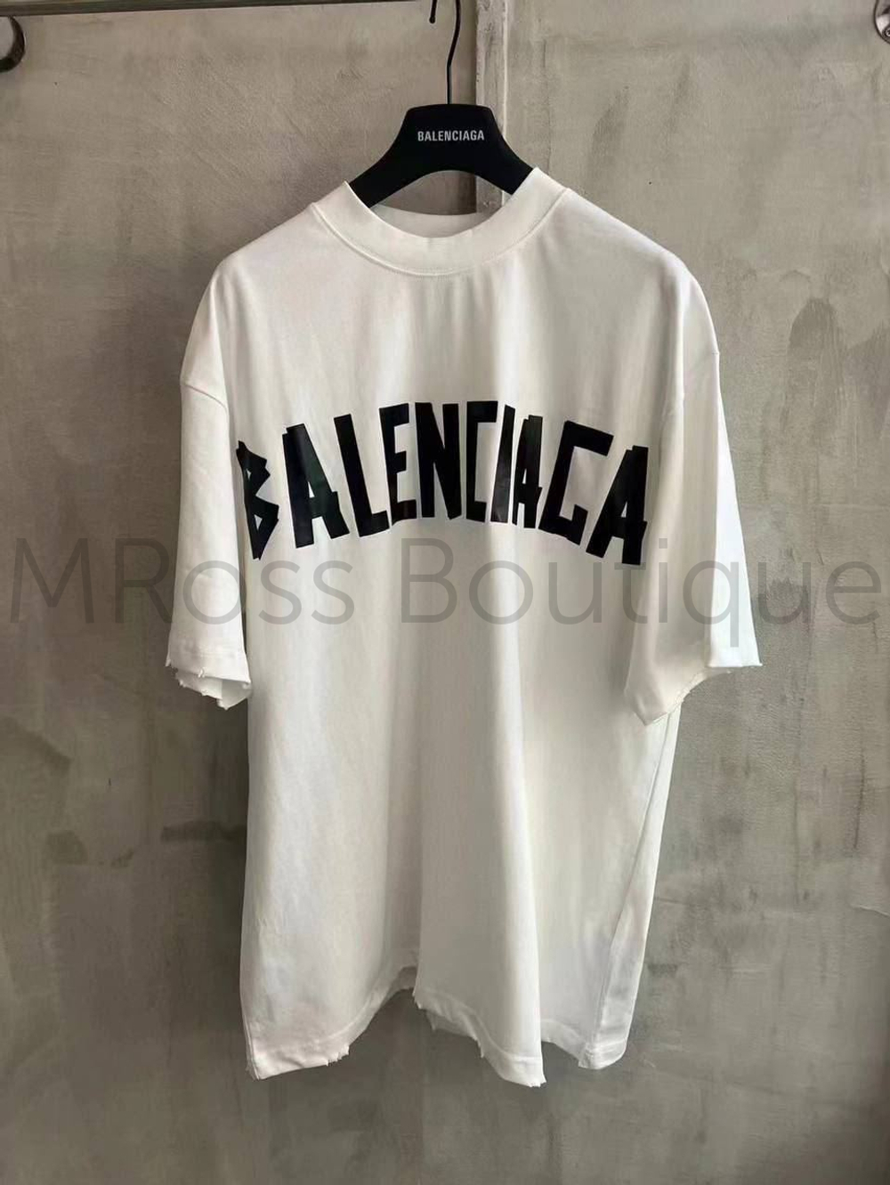 Белая футболка Balenciaga