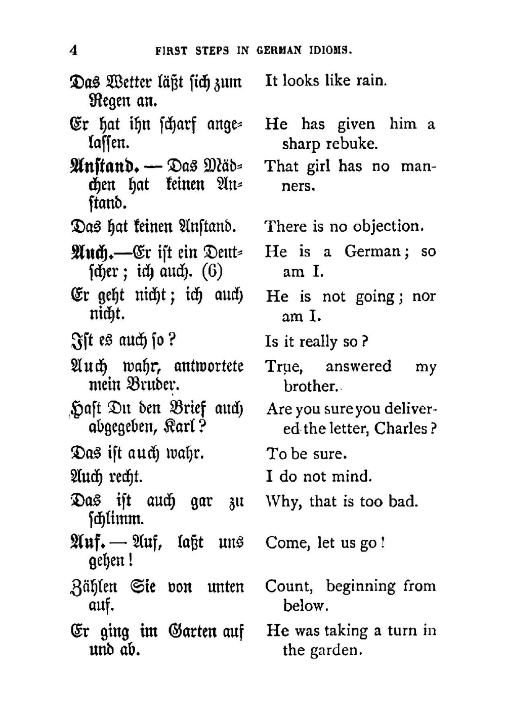 First steps in German idioms, containing an alphabetical list of idioms, explanatory notes and examination papers | A L. Becker