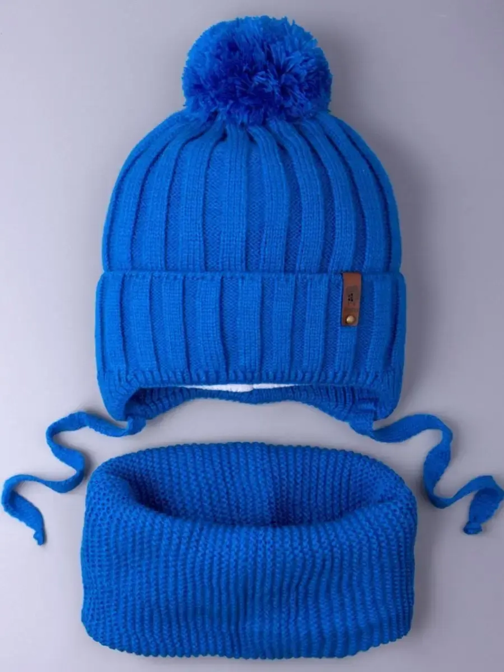 Шапка для мальчика со снудом осенняя