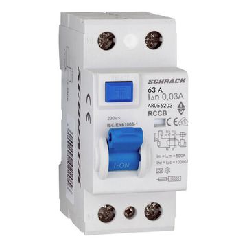 УЗО Schrack Technik 2P 63A 30mA тип A 10kA Amparo AR056203-- (ВДТ)