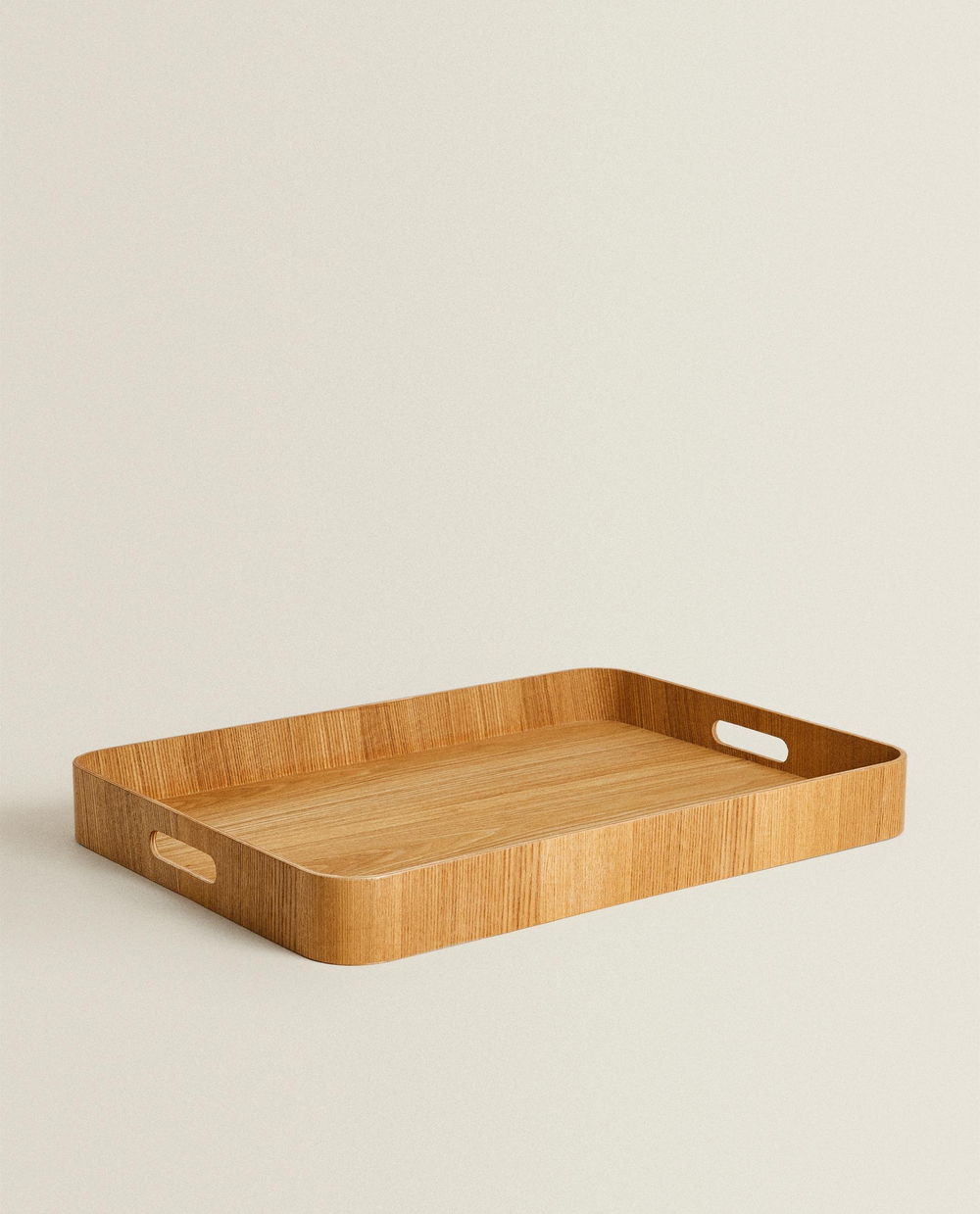 Zara Home Поднос из дерева, цвет бежевый, 55 см