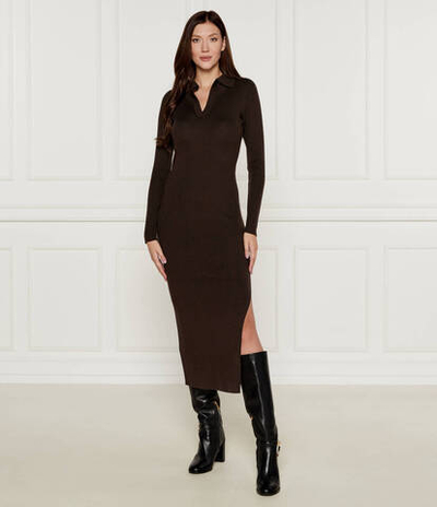 Хлопковое платье Marella SPORT - коричневый(33260152)