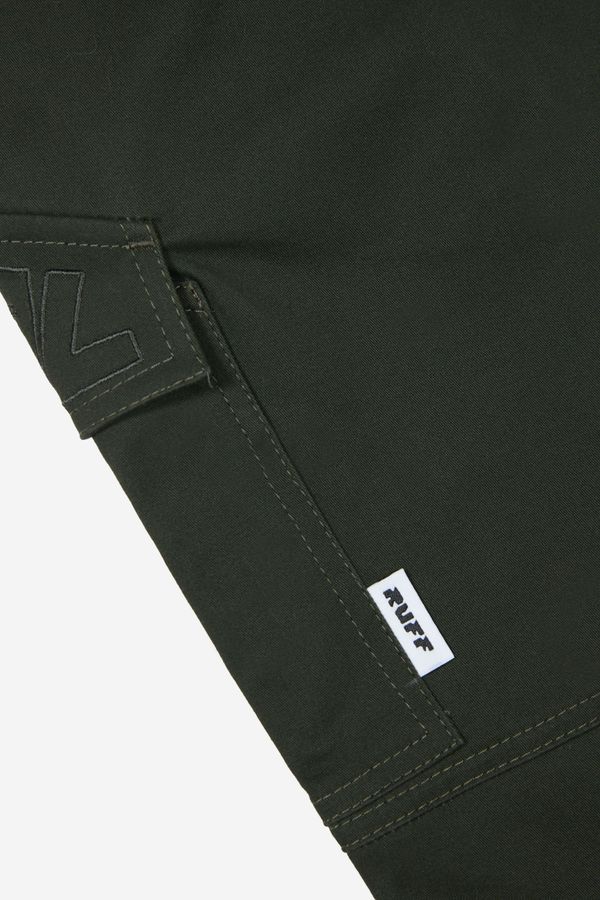 Брюки Cargo темно-зелёные - фото 8