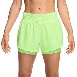 Женские теннисные шорты Nike Dri-Fit One 2-in-1 - barely volt/reflective silver