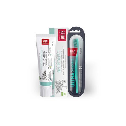 Набор Зубная паста+щетка Splat 100 мл