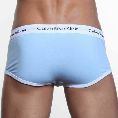 Мужские трусы брифы Calvin Klein 365 Blue White Brief