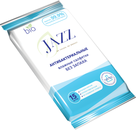 Jazz Влажные Салфетки без запаха 15шт